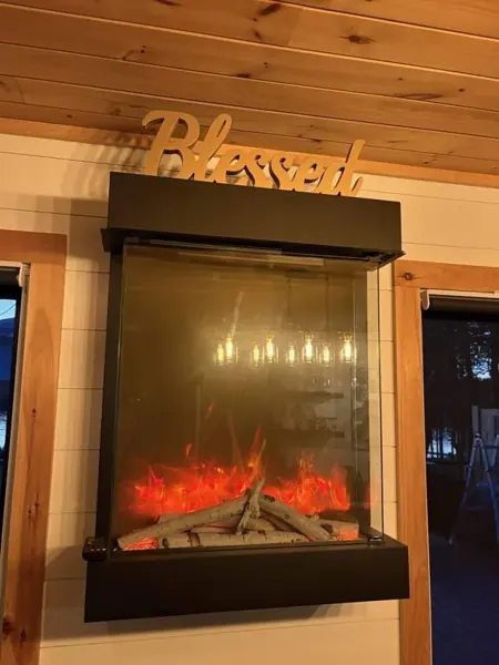 Kitchen fireplace