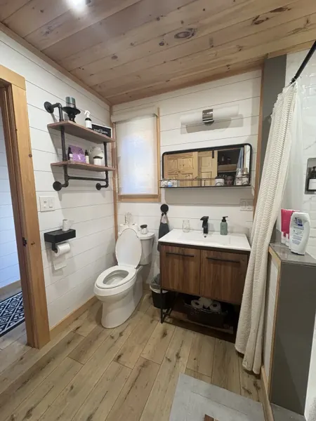 Main floor bathroom and vanity