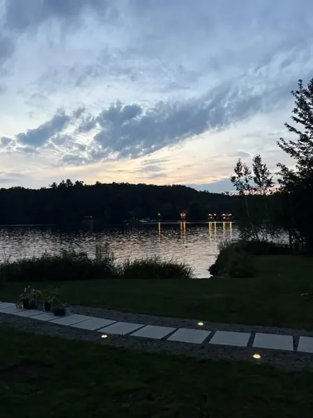 The lakeside grounds