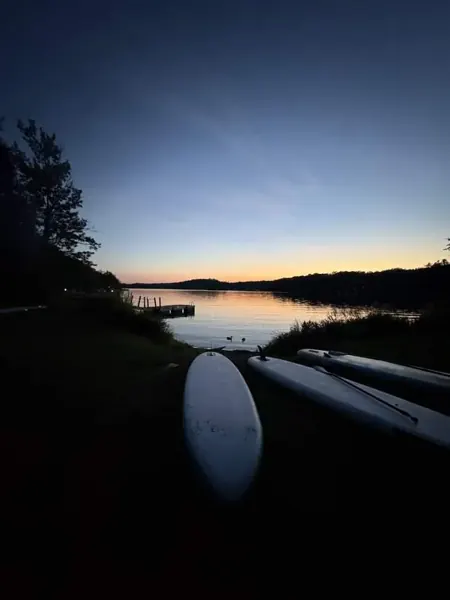 The lake at dusk