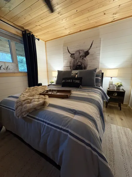 The main floor bedroom
