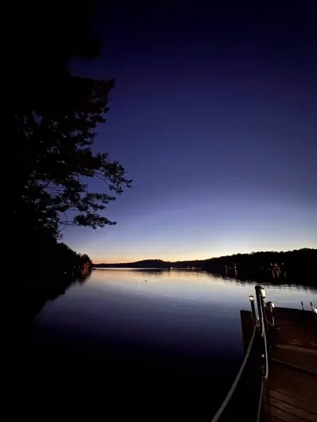 The dock at dusk